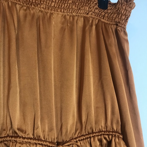 Sabo Skirt Bronze Gold Color Off Shoulder Romper - Picture 8 of 11